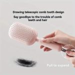 Retractable Air Cushion Massage Comb, Anti-Static Self-Cleaning Hair Comb, Suitable for All Hair Types