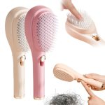 Air Cushion Massage Comb, Self-Cleaning Hair Comb, Anti-Static Detangling Comb
