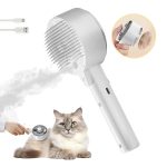 Cat Brush for Indoor Cat Steam Brush for Shedding  Defur Comb for Cats Dogs Steam Brushes for Long Short Hair Cats Dogs Pet Steam Brushes for Massage Grooming Self-Cleaning