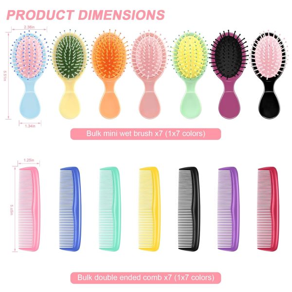 Mini Comb Set, Travel Small Hair Comb, Wide Tooth Comb, Suitable for All Hair Types