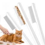 3 Packs Pet Combs,Magic Stainless Steel Teeth, Smooth Tips for Removing Loose Hair, Pet Massage Tool for Long&Short-Haired Pets,Removing Flea and Lice,Suitable for Pets